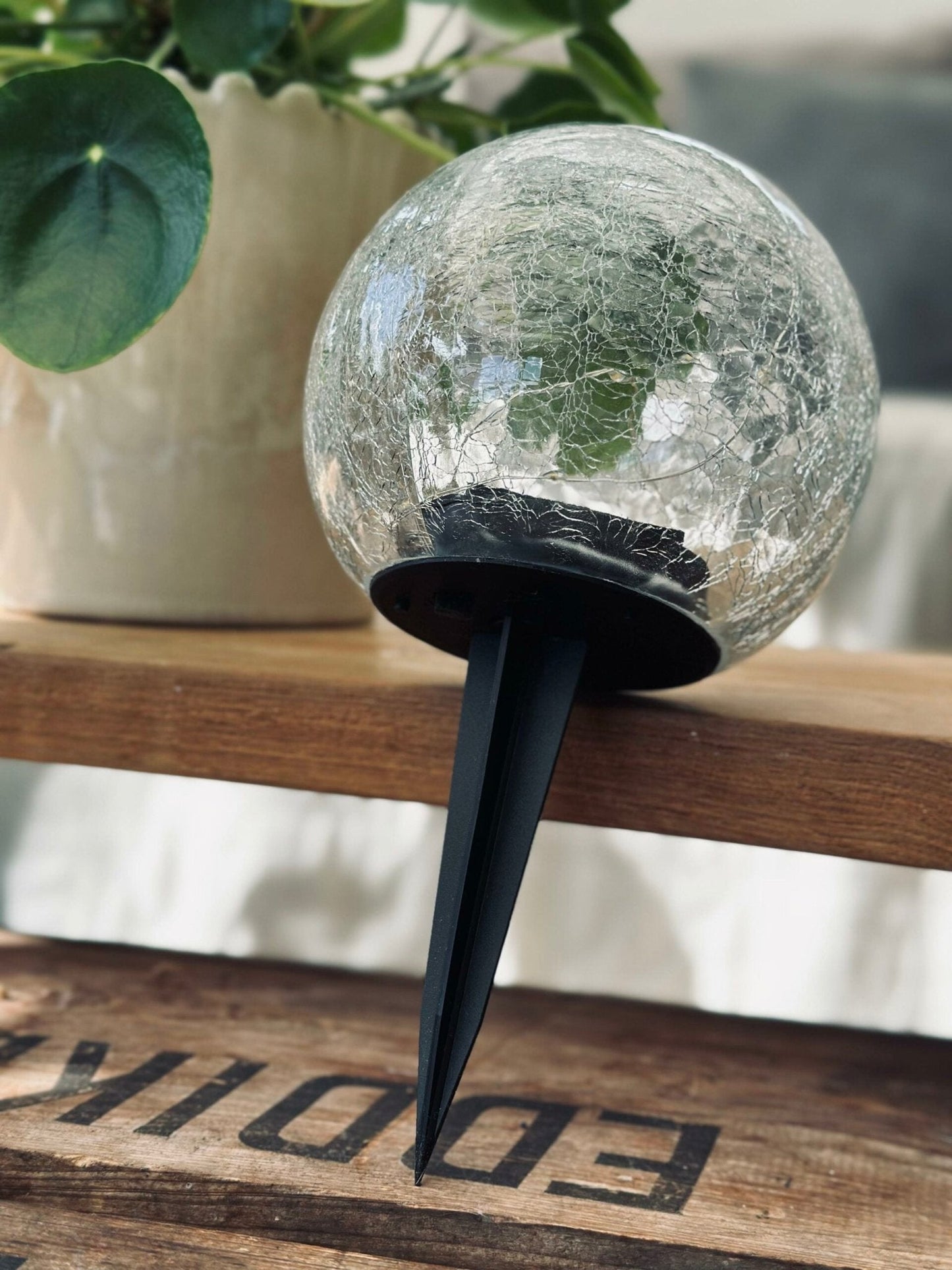 Boules en verre à LED solaires